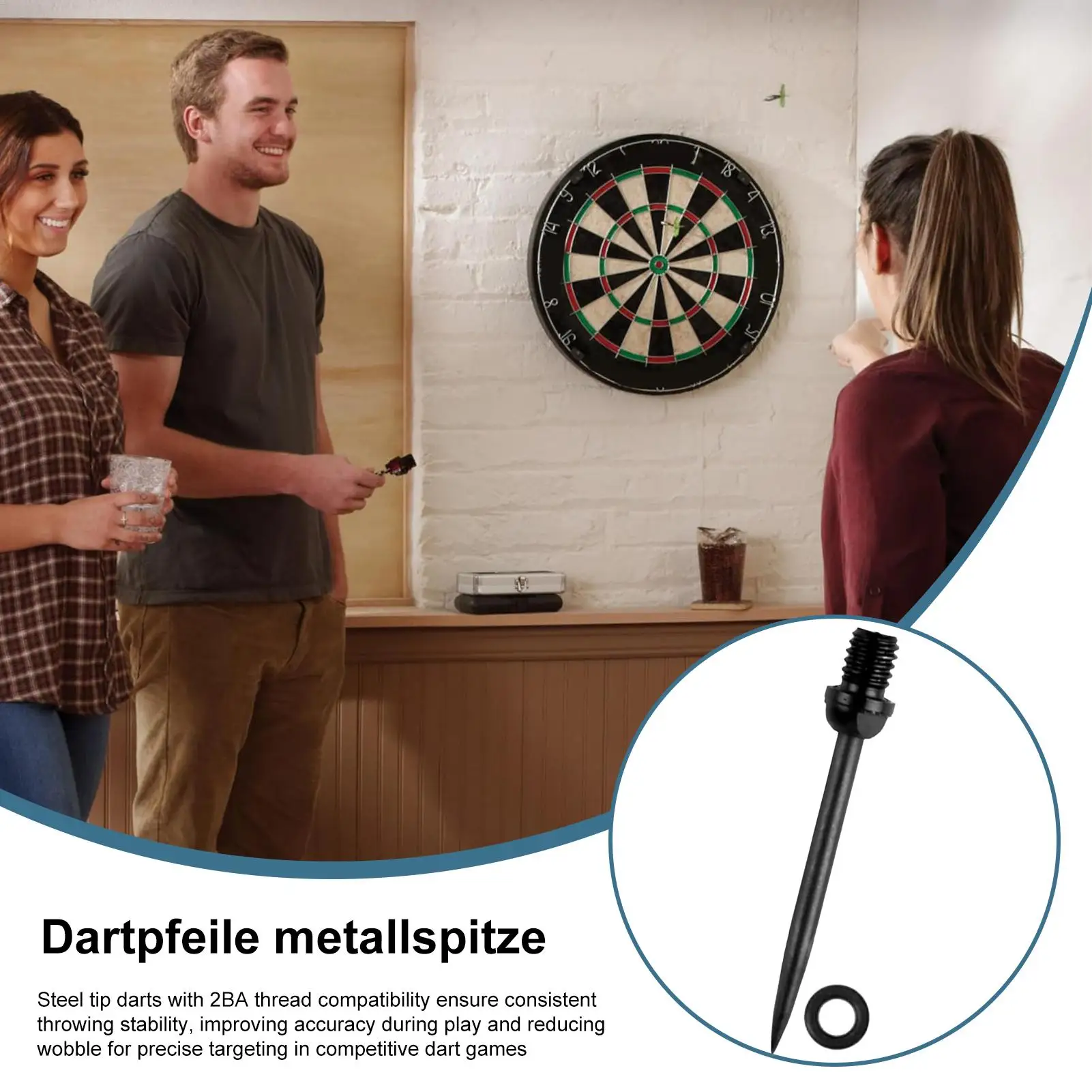 Дартс со стальным наконечником, 12 шт., сменные металлические дротики с 20 уплотнительными кольцами, 2BA, стальные наконечники для дартса с резьбой для рабочего места, домашней кухни
Дартс со стальным наконечником, 12 шт., сменные металлические дротики с 20 уплотнительными кольцами, 2BA, стальные наконечники для дартса с резьбой для рабочего места, домашней кухни
