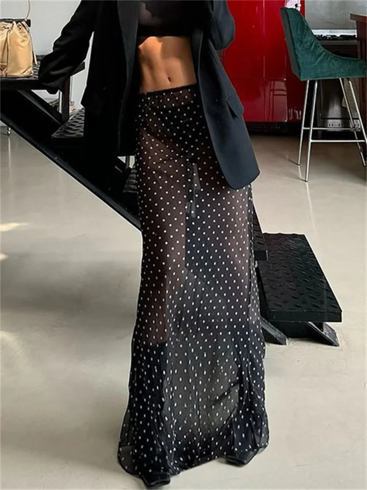 Tossy Summer See-Through Sexy Long Skirt Women's High Waist Slim Patchwork Chiffon Fashion Maxi Skirt Female Beach Holiday Skirt
Tossy Summer See-Through Sexy Long Skirt Women's High Waist Slim Patchwork Chiffon Fashion Maxi Skirt Female Beach Holiday Skirt