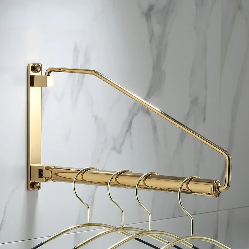Copper Golden Clothes Hanger Nordic Instagram Style Light Luxury Invisible Folding Rotating Clothesline Pole Towel Rack
Copper Golden Clothes Hanger Nordic Instagram Style Light Luxury Invisible Folding Rotating Clothesline Pole Towel Rack