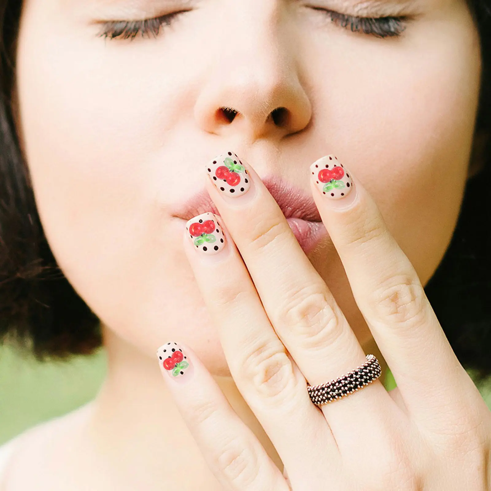 400Pcs Cherry Nail Charms Resin Flatback Kawaii Fruit Decoration DIY Manicure Nail Art Accessories Valentines Day
400Pcs Cherry Nail Charms Resin Flatback Kawaii Fruit Decoration DIY Manicure Nail Art Accessories Valentines Day