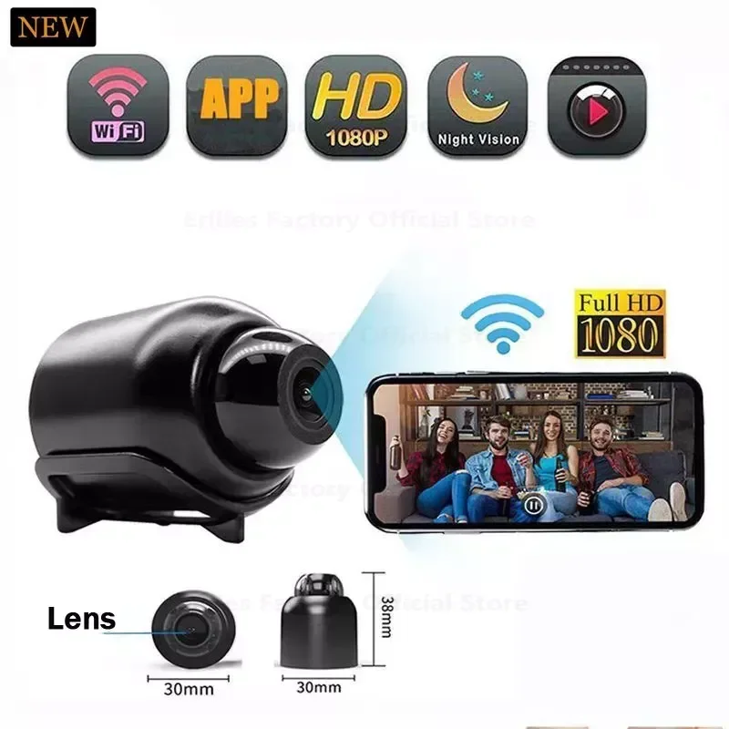 Mini Camera WiFi 1080P Night Vision Smart Home Security Protection Ip Camcorders Baby Monitor Micro Surveillance Video Recorder
Mini Camera WiFi 1080P Night Vision Smart Home Security Protection Ip Camcorders Baby Monitor Micro Surveillance Video Recorder
