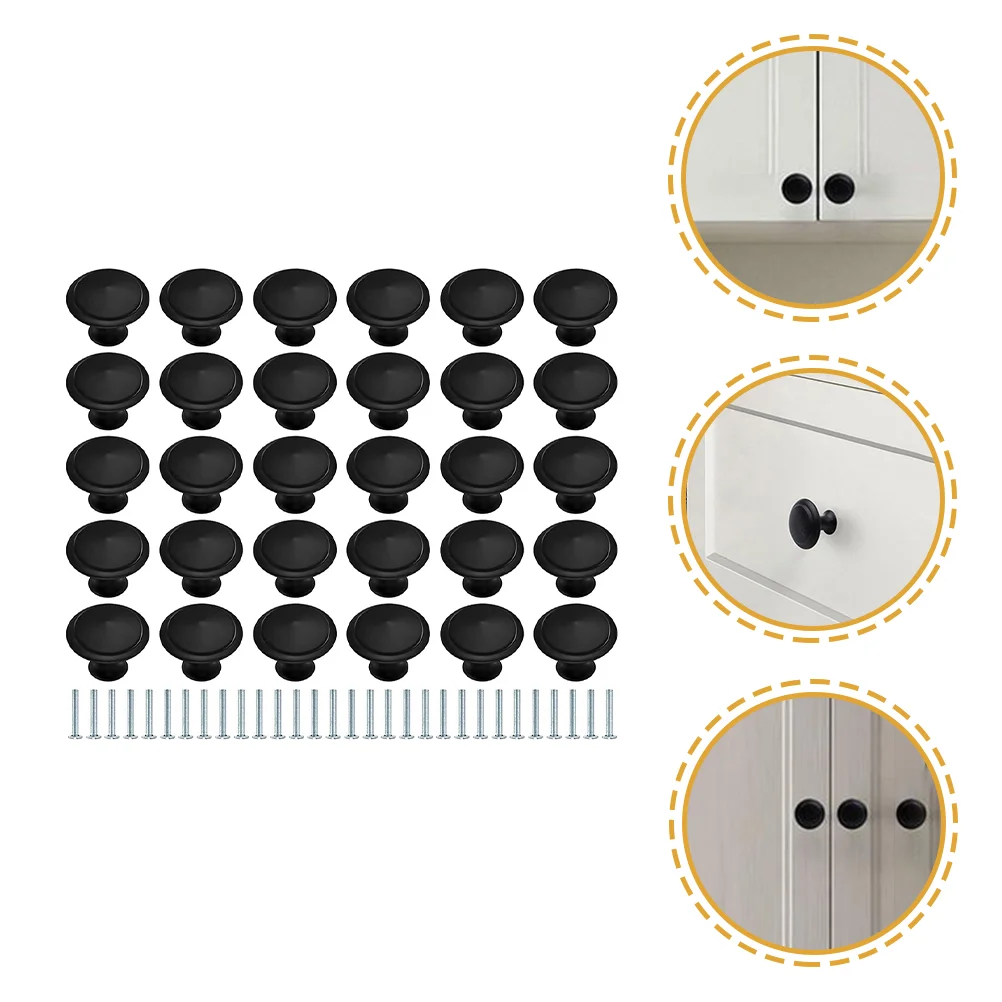 30 Pcs Drawer Round Knob Door Matte Black Stainless Steel Kitchen Cabinet Knobs
30 Pcs Drawer Round Knob Door Matte Black Stainless Steel Kitchen Cabinet Knobs