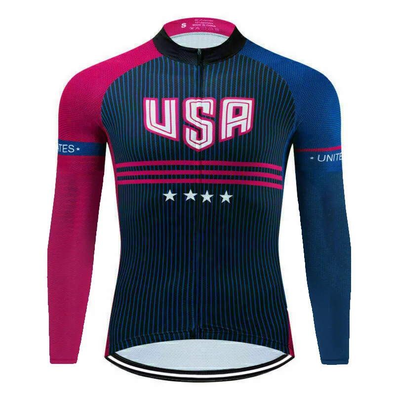 USA Pro Team Long Sleeve Cycling Jacket, Bicycle Long Shirt, Downhill Wear, Road Mountain Motorcycle, MTB Sport Bike Jersey
USA Pro Team Long Sleeve Cycling Jacket, Bicycle Long Shirt, Downhill Wear, Road Mountain Motorcycle, MTB Sport Bike Jersey