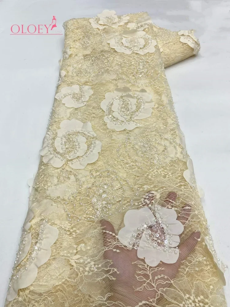 OLOEY African Beads Groom Tulle Lace Fabric High Quality Sequins Embroidery French Tulle Laces for Nigeiran Party Dress
OLOEY African Beads Groom Tulle Lace Fabric High Quality Sequins Embroidery French Tulle Laces for Nigeiran Party Dress