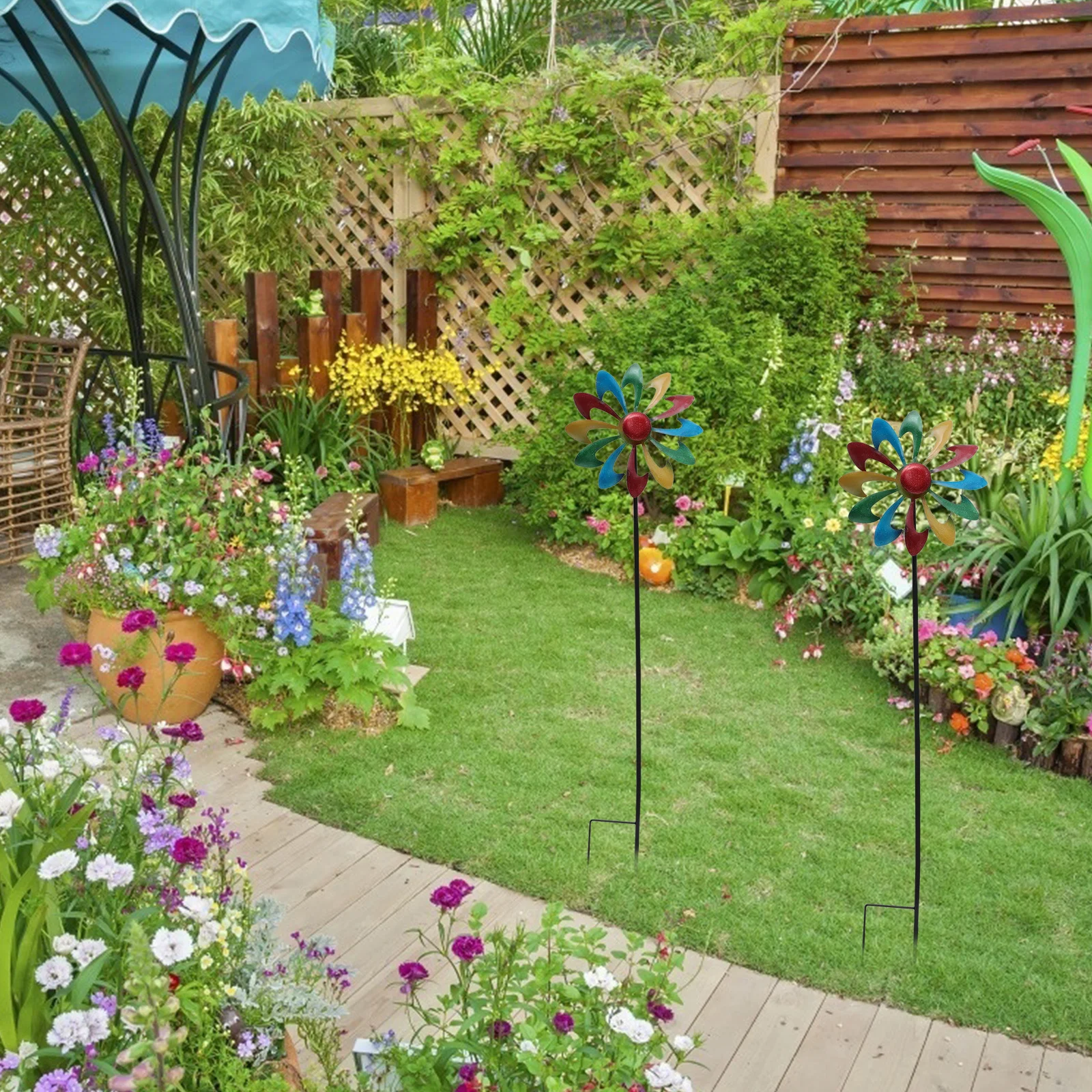 1Pcs Colorful Iron Windmill Decorative Garden Inserting Adornment Durable Easy Install Rotate Scene Iron Windmill
1Pcs Colorful Iron Windmill Decorative Garden Inserting Adornment Durable Easy Install Rotate Scene Iron Windmill