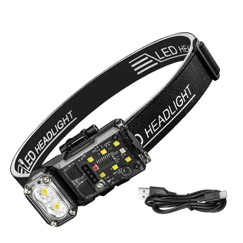 Head Lamps Led Rechargeable Headlights For Head Waterproof Motion Sensor Light With 3-Color Modes For Running Hiking Camping
Head Lamps Led Rechargeable Headlights For Head Waterproof Motion Sensor Light With 3-Color Modes For Running Hiking Camping