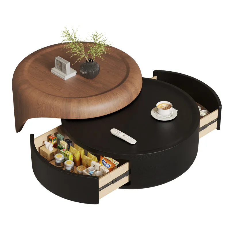Medieval style Italian minimalist retro round coffee table small apartment telescopic round coffee table solid wood walnut color
Medieval style Italian minimalist retro round coffee table small apartment telescopic round coffee table solid wood walnut color