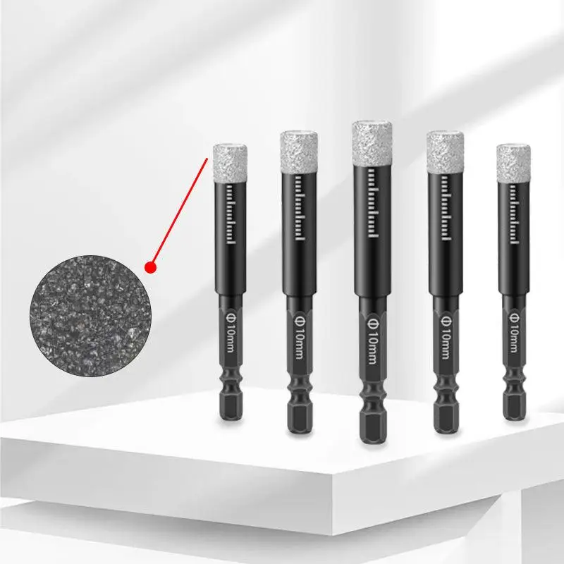1Pc 5-16mm Dry Diamond Drill Bits Set Vacuum Brazed Core Drill Bit Kit Quick Change Hex Shank for Porcelain Granite Tile Marble
1Pc 5-16mm Dry Diamond Drill Bits Set Vacuum Brazed Core Drill Bit Kit Quick Change Hex Shank for Porcelain Granite Tile Marble
