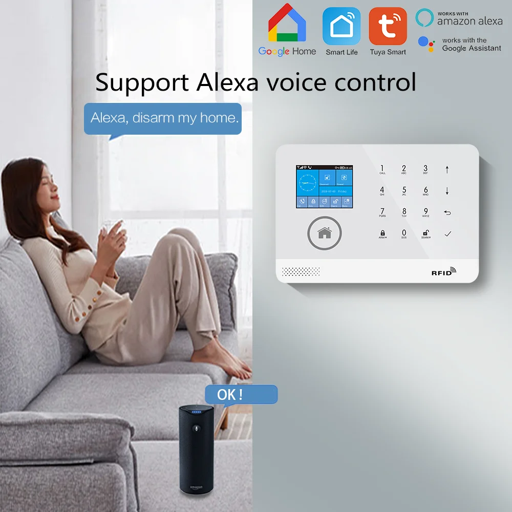 Tuya Smart Life WIFI+GSM Burglar Alarm System Touch Keypad Home Security Alarm Sensor Motion Detector Door Alarm Sensor
Tuya Smart Life WIFI+GSM Burglar Alarm System Touch Keypad Home Security Alarm Sensor Motion Detector Door Alarm Sensor