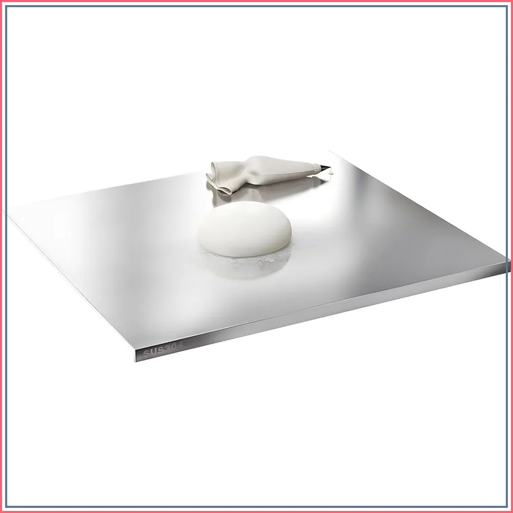 304 Stainless Steel Cutting Board, Non-Slip Silicone Mat, 19.6x23.6x0.06in, Easy Clean
304 Stainless Steel Cutting Board, Non-Slip Silicone Mat, 19.6x23.6x0.06in, Easy Clean