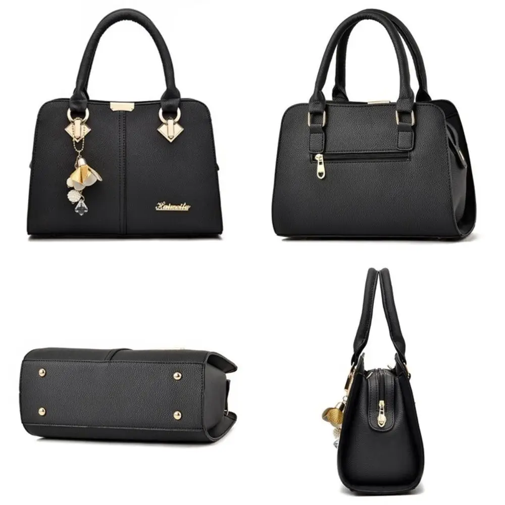 Casual Korean Style Shoulder Bag Black Large Capacity Pu Business Bag Crossbody Bag All-match Mom Handbag Women
Casual Korean Style Shoulder Bag Black Large Capacity Pu Business Bag Crossbody Bag All-match Mom Handbag Women