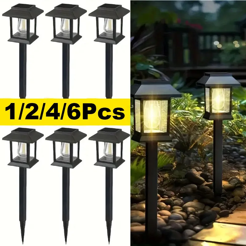 1/2/4/6Pcs Solar Tungsten Bulb Light LED Automatic On/Off Solar Garden Light For Landscape Path Courtyard Patio Pathway Decor
1/2/4/6Pcs Solar Tungsten Bulb Light LED Automatic On/Off Solar Garden Light For Landscape Path Courtyard Patio Pathway Decor