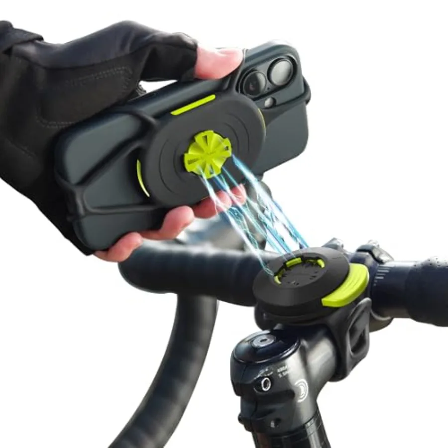 Bike Tie Connect Kit 3, Magnetic Bicycle Phone Mount for Stem, Detachable and 360° Rotatable Silicone MTB Holder, Cycling Phone
Bike Tie Connect Kit 3, Magnetic Bicycle Phone Mount for Stem, Detachable and 360° Rotatable Silicone MTB Holder, Cycling Phone