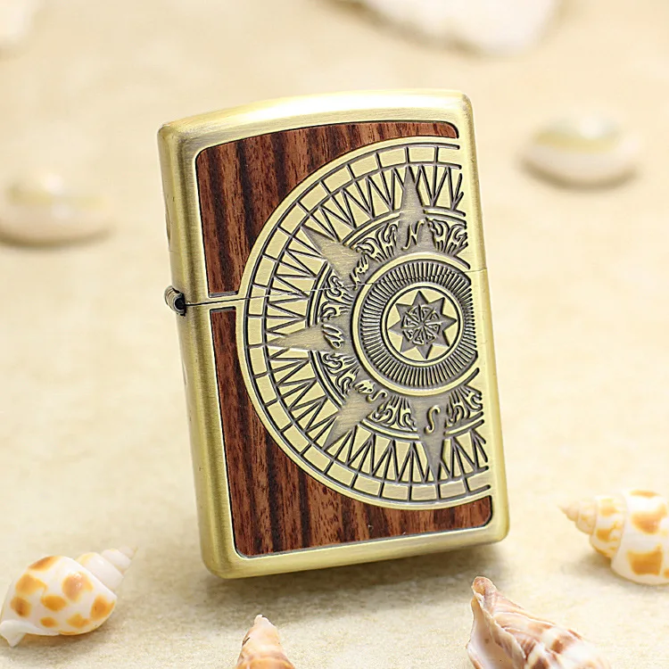 Genuine Zippo oil lighter copper windproof wood compass Kerosene lighters Gift with anti-counterfeiting code
Genuine Zippo oil lighter copper windproof wood compass Kerosene lighters Gift with anti-counterfeiting code