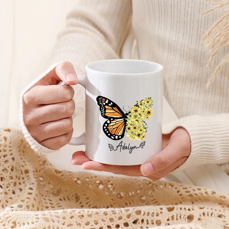 Retro Butterfly Personalized Name Ceramic Cup with Handle White Mug Reusable Drink Coffee Cup Wedding Birthday Party Custom Gift
Retro Butterfly Personalized Name Ceramic Cup with Handle White Mug Reusable Drink Coffee Cup Wedding Birthday Party Custom Gift