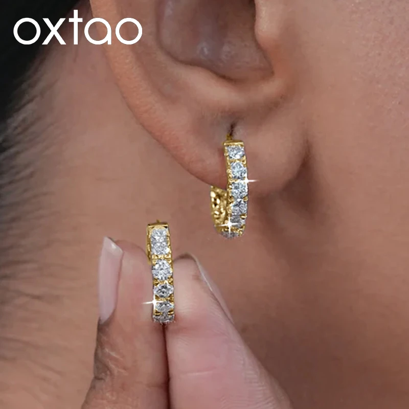 OXTAO Vintage Circle Moissanite Hoop Earrings Unique Design Party Jewelry Gifts 14K Gold Filled For Woman Luxury Daily Wear Ear
OXTAO Vintage Circle Moissanite Hoop Earrings Unique Design Party Jewelry Gifts 14K Gold Filled For Woman Luxury Daily Wear Ear