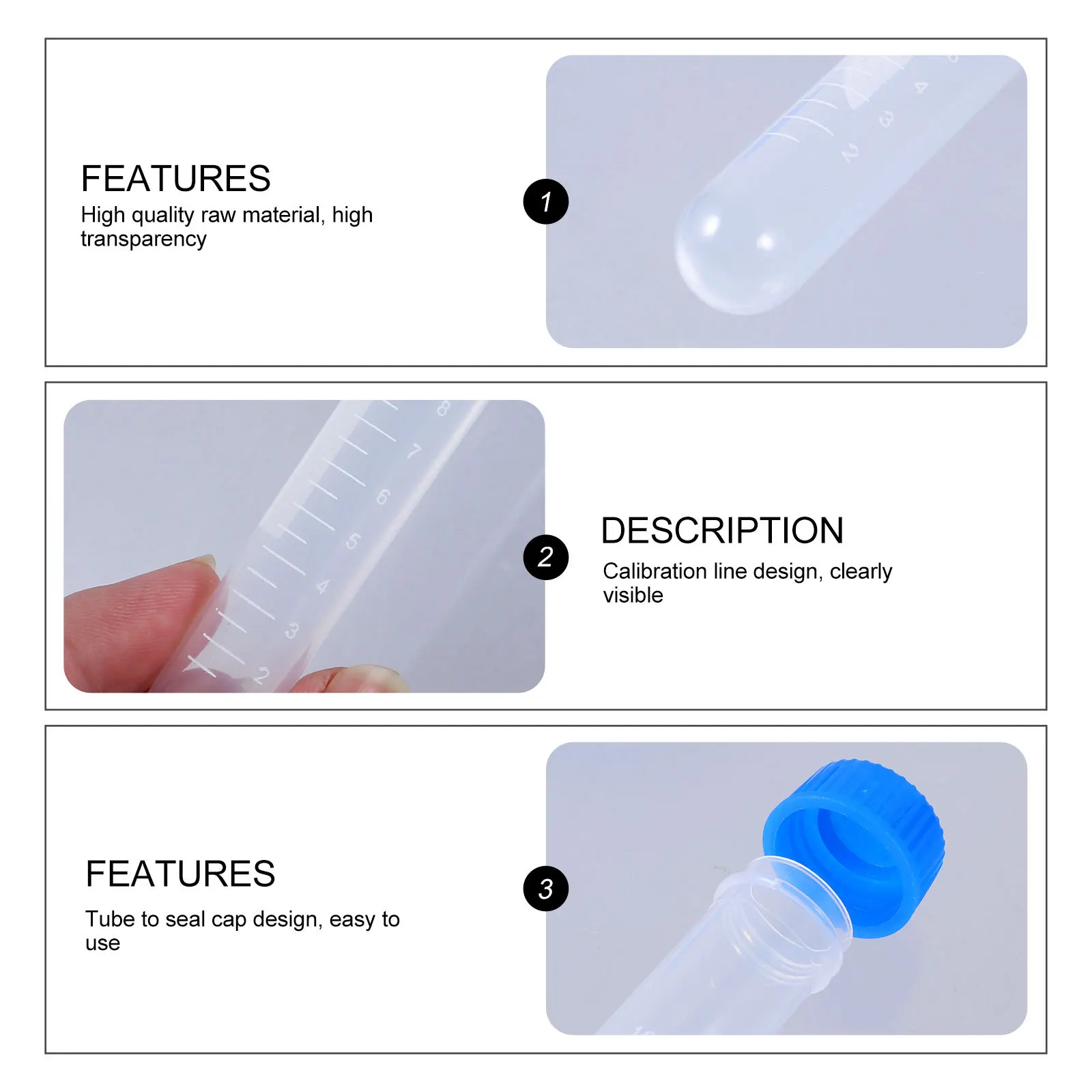 100Pcs 10Ml Centrifuge Tubes Plastic Transparent with Scale High Clarity for Laboratory Test Science Experiment Vials
100Pcs 10Ml Centrifuge Tubes Plastic Transparent with Scale High Clarity for Laboratory Test Science Experiment Vials