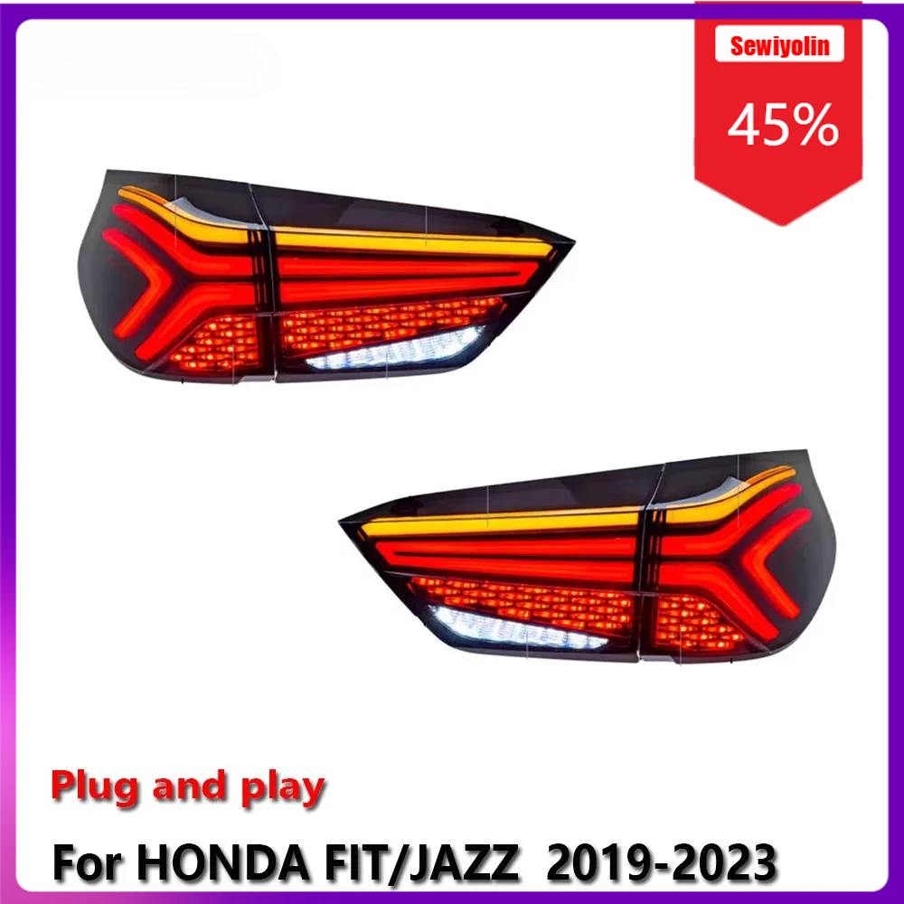 Sewiyolin Car LED Lamp Tail Light Assemblies For HONDA FIT / JAZZ GR9 2019-2023 Auto Fog DRL Brake Turn Signal Lamp
Sewiyolin Car LED Lamp Tail Light Assemblies For HONDA FIT / JAZZ GR9 2019-2023 Auto Fog DRL Brake Turn Signal Lamp