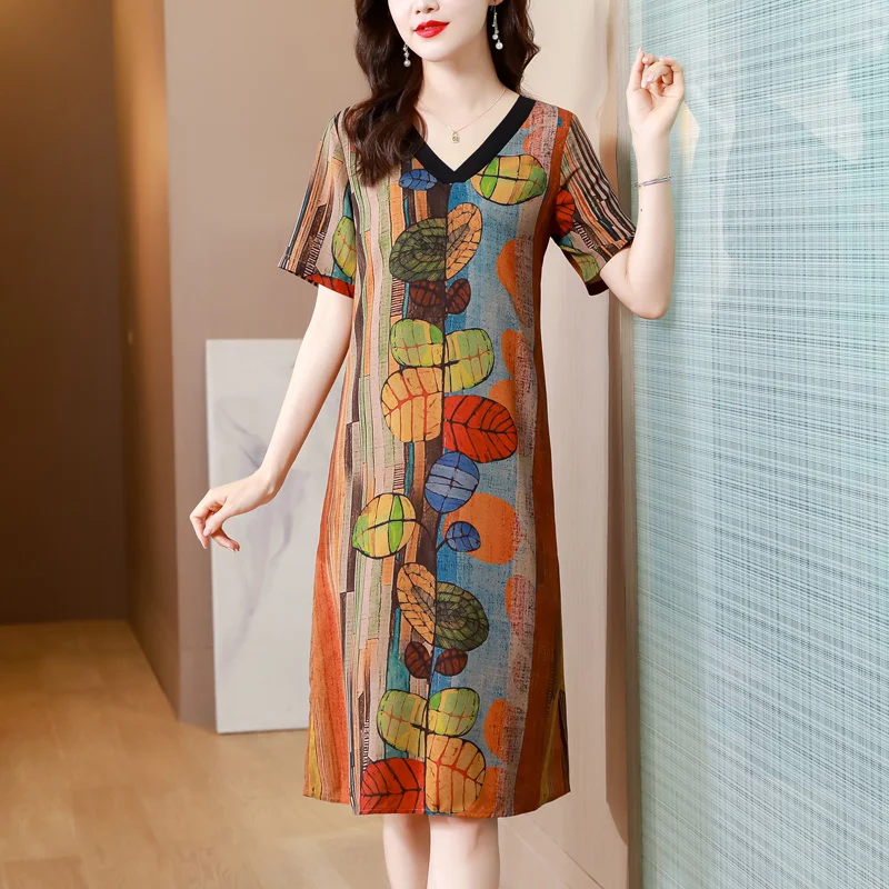 Summer 2023 High Quality Natural Silk Fashion Vintage Print Runway Midi Dress Elegant Women Bodycon Vestido
Summer 2023 High Quality Natural Silk Fashion Vintage Print Runway Midi Dress Elegant Women Bodycon Vestido