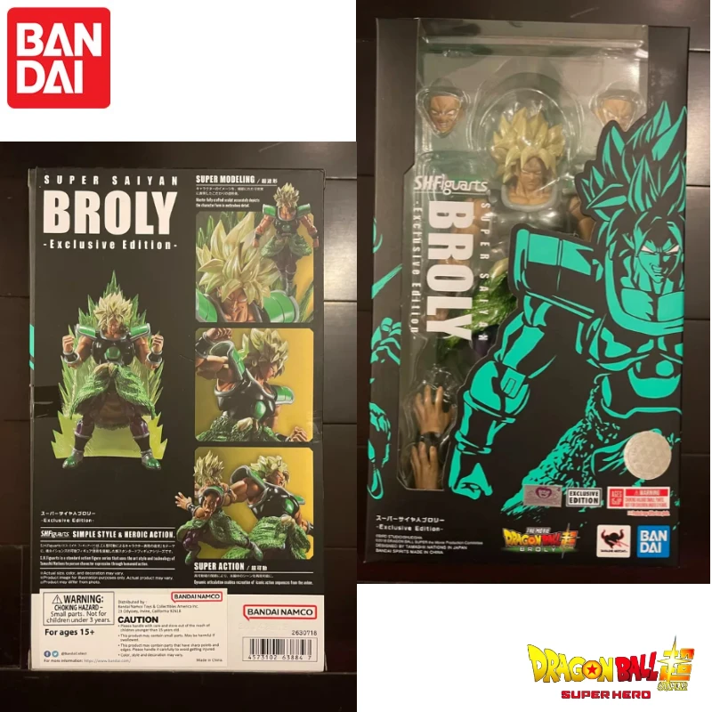 In Stock Original BANDAI S.H.Figuarts Dragon Ball Super Super Saiyan Broly NYCC Exclusive Edition Action Anime Figures Model Toy
In Stock Original BANDAI S.H.Figuarts Dragon Ball Super Super Saiyan Broly NYCC Exclusive Edition Action Anime Figures Model Toy