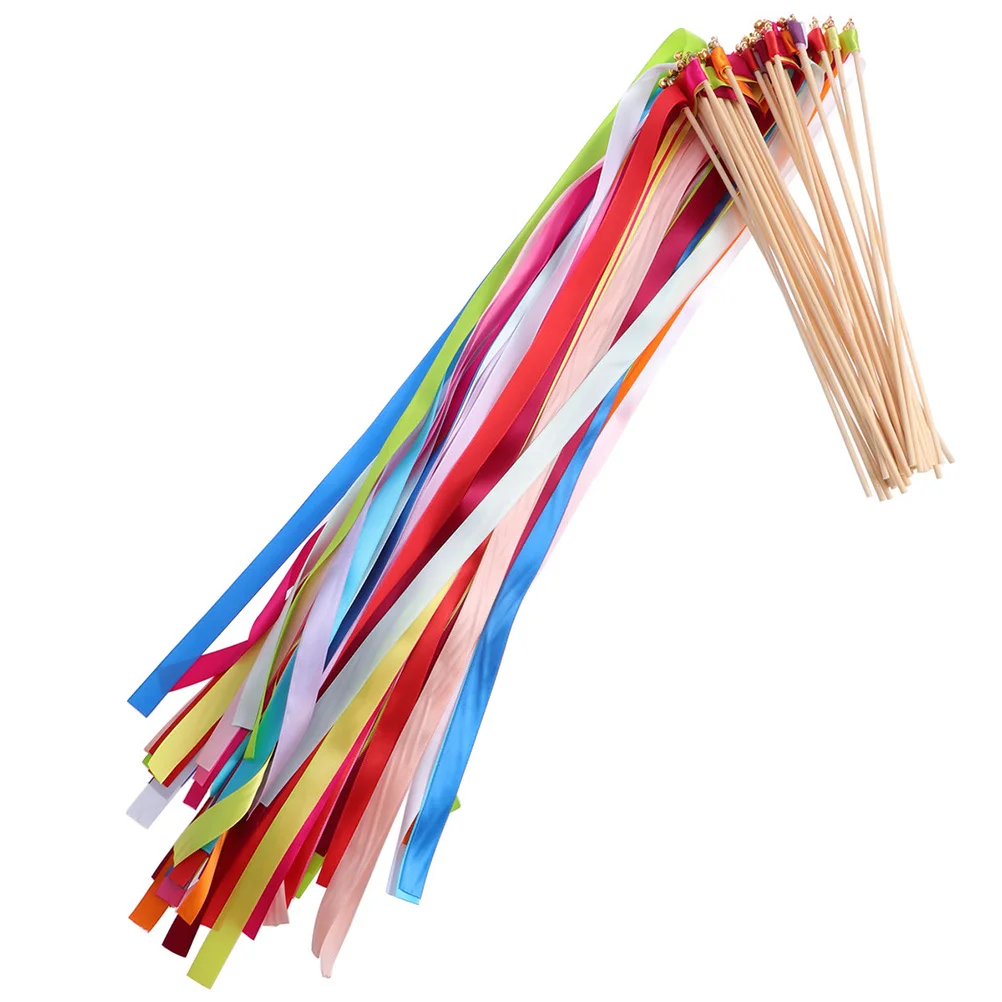 50Pcs Ribbon Sticks Bright Colors Perfect for Wedding Ceremonies and Sports Meetings Wish Wands Wand
50Pcs Ribbon Sticks Bright Colors Perfect for Wedding Ceremonies and Sports Meetings Wish Wands Wand