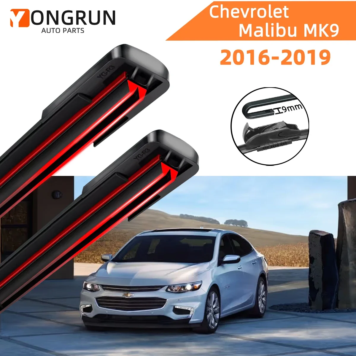 Double Rubber Car Wipers for Chevrolet Malibu MK9 Front Windscreen Wipers Double Rubber Car Wiper Blades Car Accessories
Double Rubber Car Wipers for Chevrolet Malibu MK9 Front Windscreen Wipers Double Rubber Car Wiper Blades Car Accessories