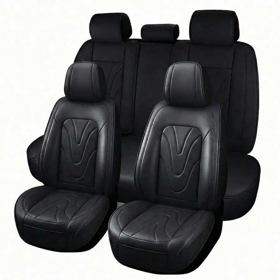 Universal 5-Seat PU Leather Car Seat Covers Set Waterproof Scratch Resistant Breathable Airbag Compatible For Sedans SUVs
Universal 5-Seat PU Leather Car Seat Covers Set Waterproof Scratch Resistant Breathable Airbag Compatible For Sedans SUVs