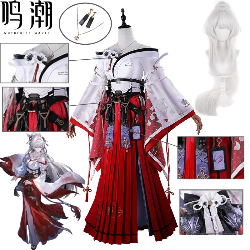 Wuthering Waves Hiyuki Cosplay Costume Traditional Miko Outfitwith Full Back Accessories Wig Anime Game Full Set for Women
Wuthering Waves Hiyuki Cosplay Costume Traditional Miko Outfitwith Full Back Accessories Wig Anime Game Full Set for Women