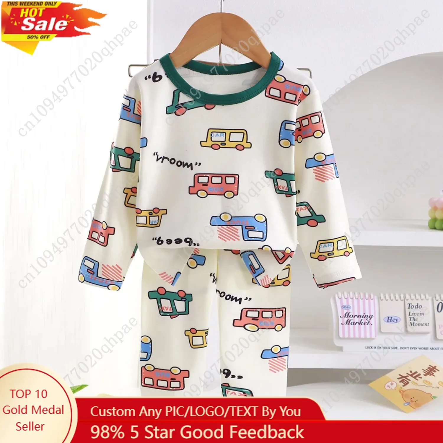 Car and Dinosaur Comfortable Autumn Winter Children Home Wear Long Sleeve Pants Set Cotton Baby Sleepwear Pajama Sets For Boys
Car and Dinosaur Comfortable Autumn Winter Children Home Wear Long Sleeve Pants Set Cotton Baby Sleepwear Pajama Sets For Boys