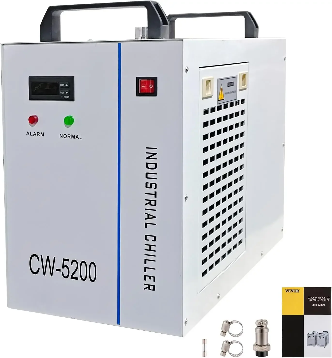Industrial Water Chiller, CW5200DG, 8.5L 1400W 0.93HP Water Cooler, Cools 5200 BTU/Hour Thermolysis Water Chiller
Industrial Water Chiller, CW5200DG, 8.5L 1400W 0.93HP Water Cooler, Cools 5200 BTU/Hour Thermolysis Water Chiller