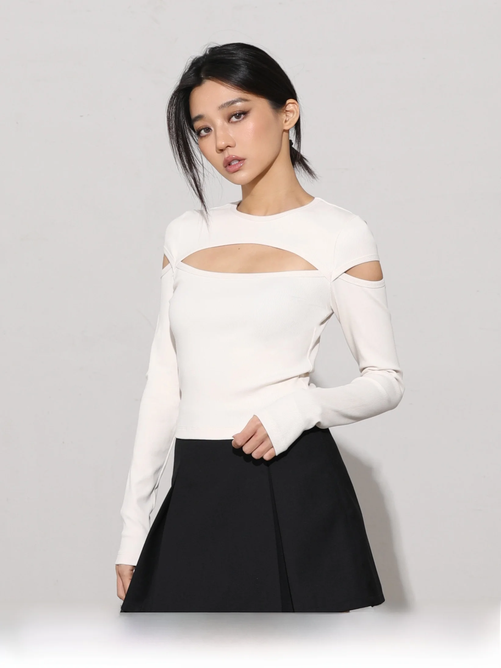 MIRANDA SONG Women's Long Sve Knitted T-irt Hollow out Design Slim Fit Base Layer Sweet Sle Cotton Blend Elastic Fiber
MIRANDA SONG Women's Long Sve Knitted T-irt Hollow out Design Slim Fit Base Layer Sweet Sle Cotton Blend Elastic Fiber