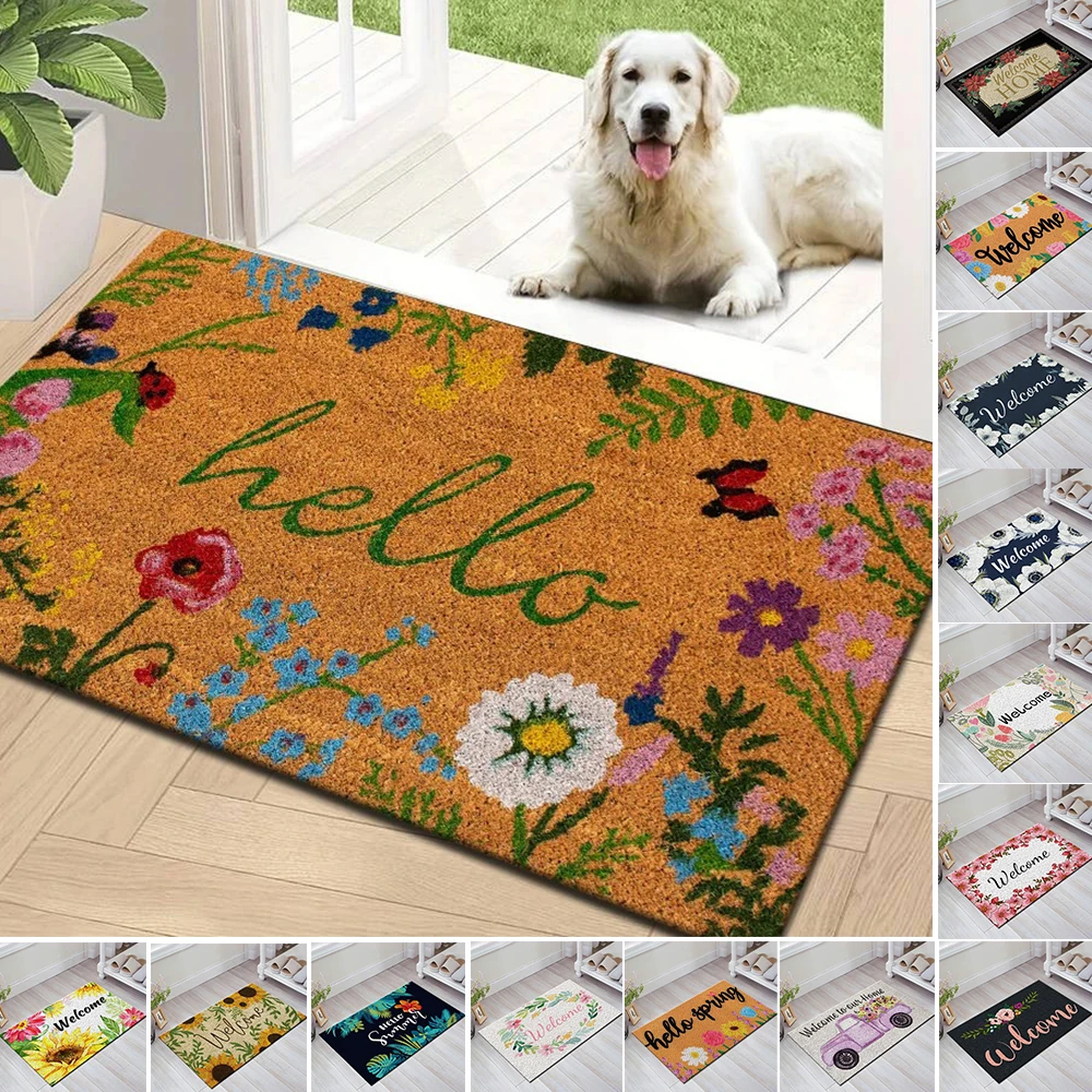 Welcome Home Floor Mats Thin Anti-slip Floor Mat Durable Welcome Doormat Outdoor Entrance Doormat Machine Washable Door Mat 
Welcome Home Floor Mats Thin Anti-slip Floor Mat Durable Welcome Doormat Outdoor Entrance Doormat Machine Washable Door Mat