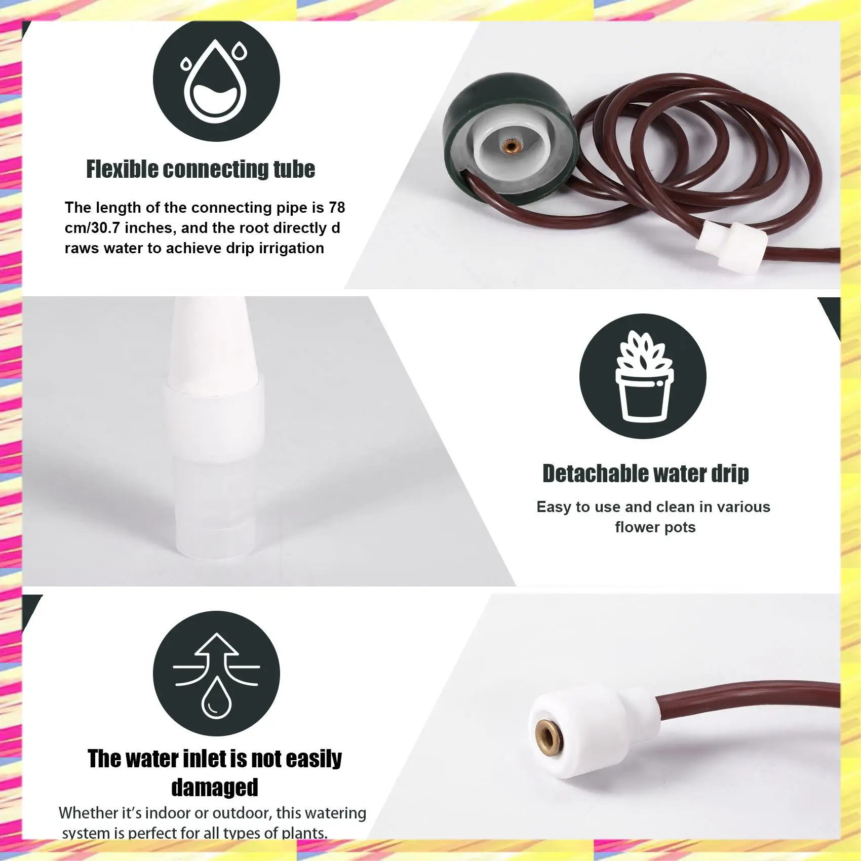 ABJJ Watering Pile Automatic Watering System, Outdoor Indoor Plants Are Slowly Released From Drip Irrigation (16)
ABJJ Watering Pile Automatic Watering System, Outdoor Indoor Plants Are Slowly Released From Drip Irrigation (16)