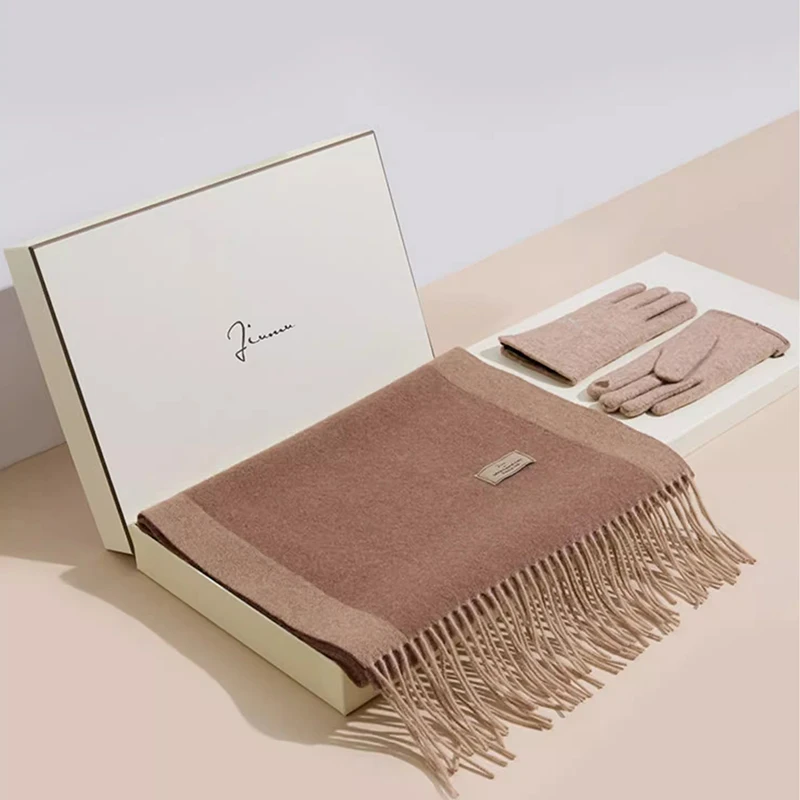 Русский зимний женский комплект из 2 предметов из 100% шерсти, перчатки и шарф, с подарочной коробкой для ухода за матерью/девочками, теплое Рождество
Русский зимний женский комплект из 2 предметов из 100% шерсти, перчатки и шарф, с подарочной коробкой для ухода за матерью/девочками, теплое Рождество