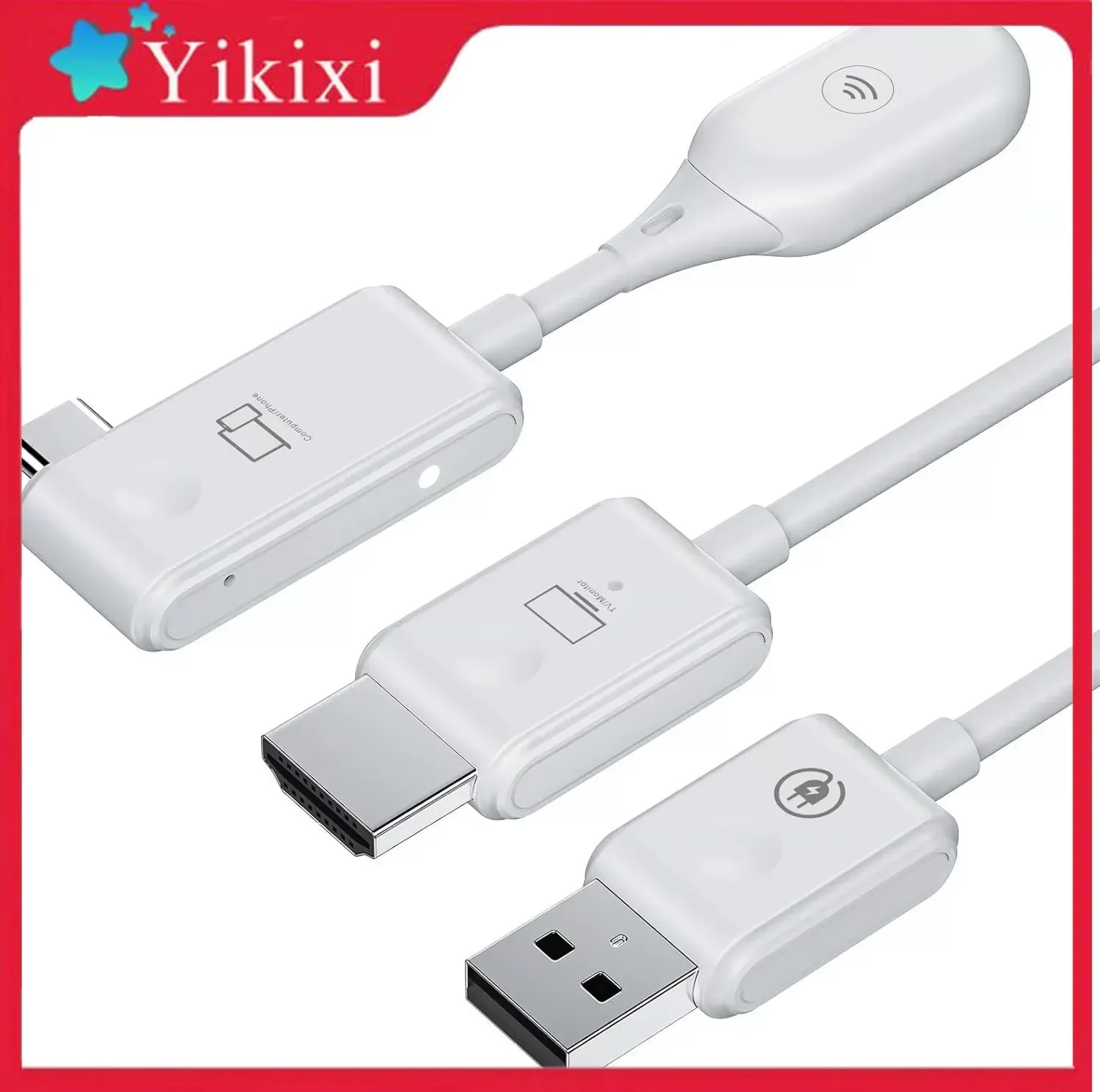 Video Transmitter Receiver 50m Wireless Transmission HDMI-compatible Extender Display Adapter Cable Screen Mirror for Camera PC
Video Transmitter Receiver 50m Wireless Transmission HDMI-compatible Extender Display Adapter Cable Screen Mirror for Camera PC