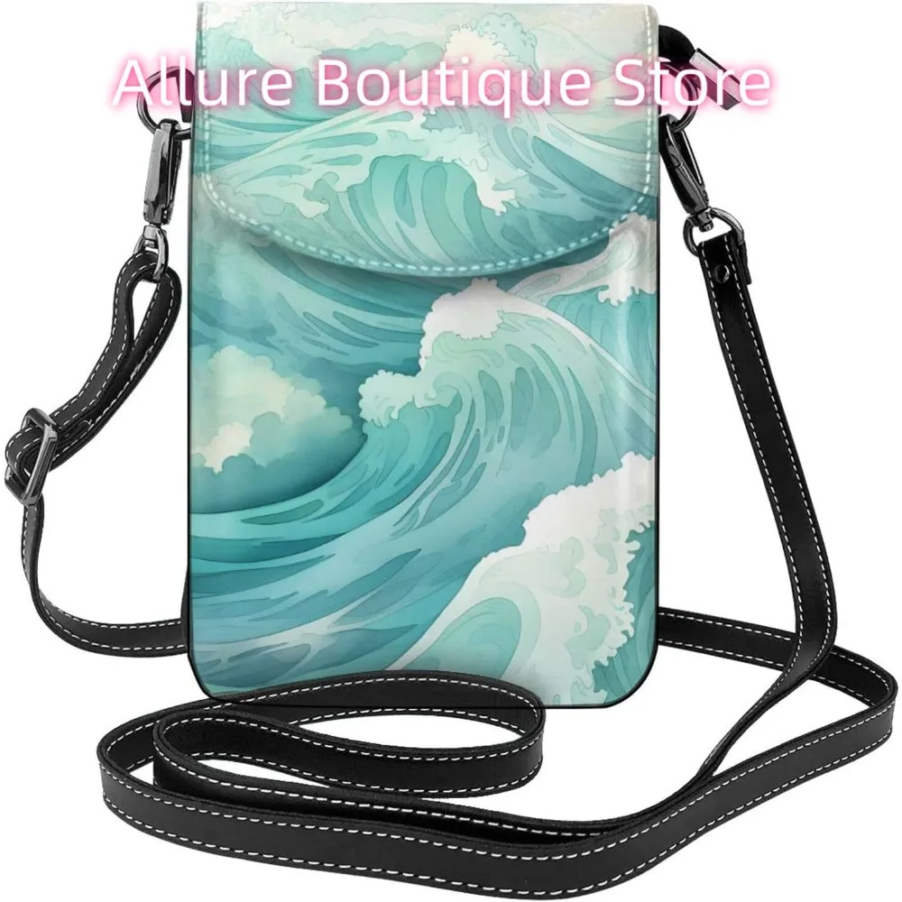Забавная женская сумка через плечо с волнами из искусственной кожи, маленькая дорожная сумка для мобильного телефона, легкий мини-кошелек для телефона, кошелек через плечо
Забавная женская сумка через плечо с волнами из искусственной кожи, маленькая дорожная сумка для мобильного телефона, легкий мини-кошелек для телефона, кошелек через плечо