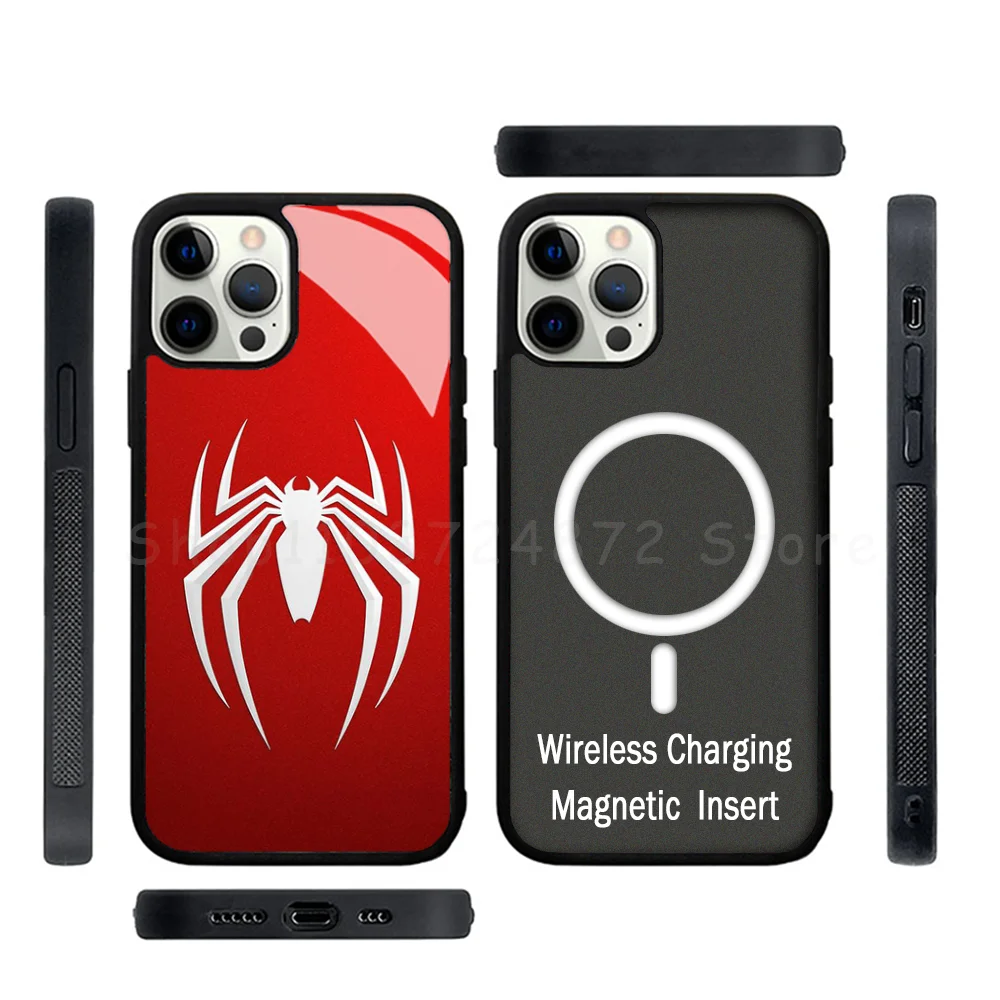 S-spider Man Phone Case Strong Magnetic For IPhone 15 14 13 Pro Max Mini Alex Mirror For Magsafe Wireless Charging Cover
S-spider Man Phone Case Strong Magnetic For IPhone 15 14 13 Pro Max Mini Alex Mirror For Magsafe Wireless Charging Cover