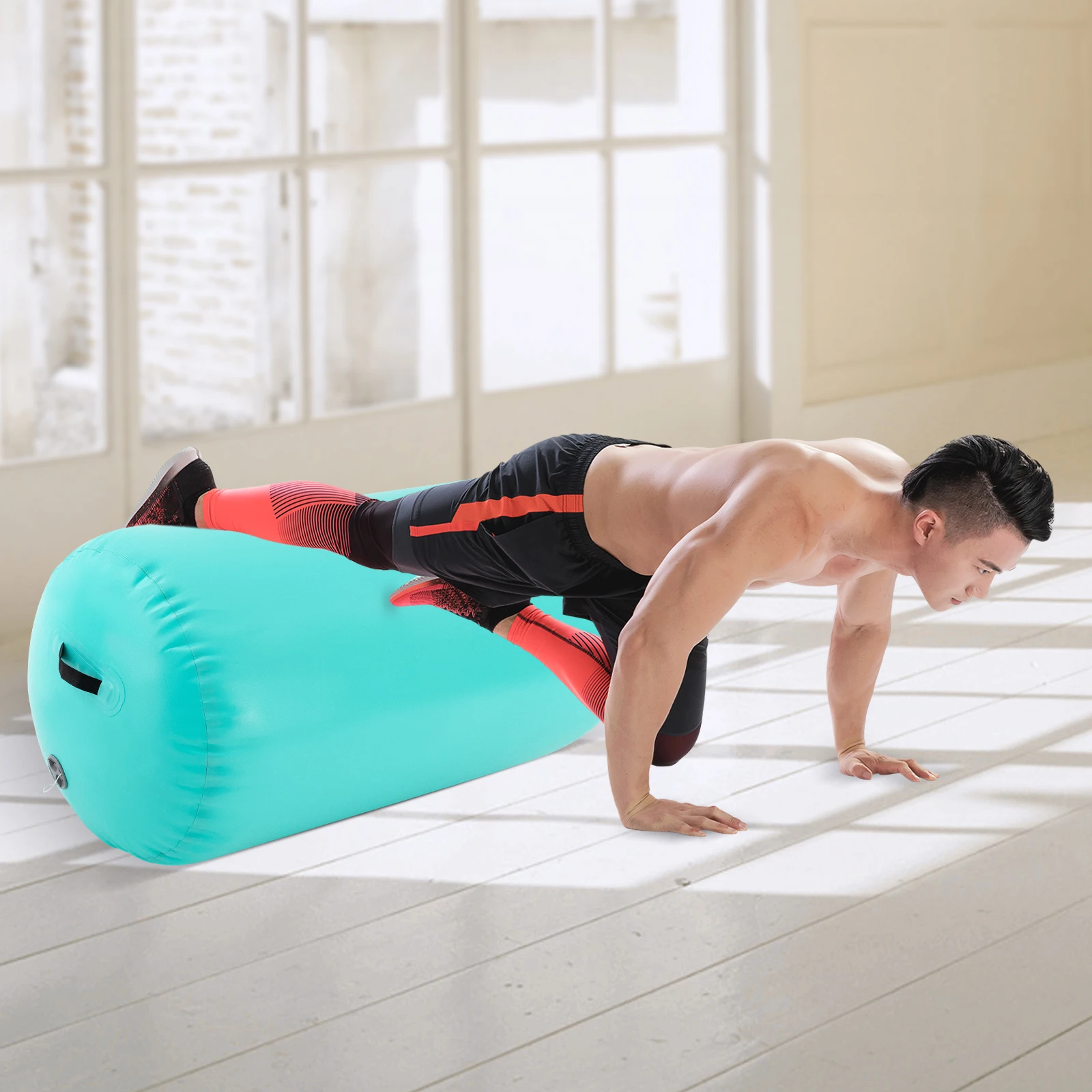 Gymnastics Air Roller, Inflatable Yoga Roller Balance Trainer with 600W Pump for Core Strength Yoga Gymnastics 39.4x23.6 inch
Gymnastics Air Roller, Inflatable Yoga Roller Balance Trainer with 600W Pump for Core Strength Yoga Gymnastics 39.4x23.6 inch