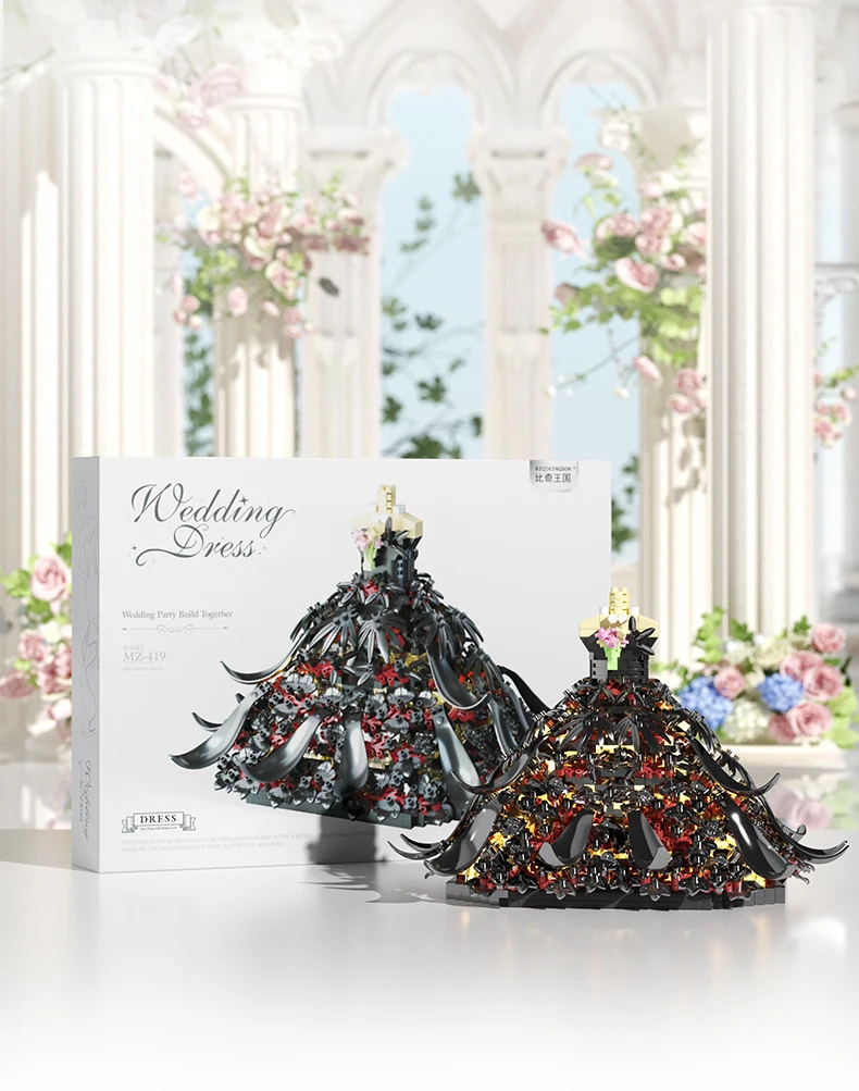 Assembling romantic princess building blocks black and white swan color wedding dress ornaments toys wedding Valentine's Day gif
Assembling romantic princess building blocks black and white swan color wedding dress ornaments toys wedding Valentine's Day gif
