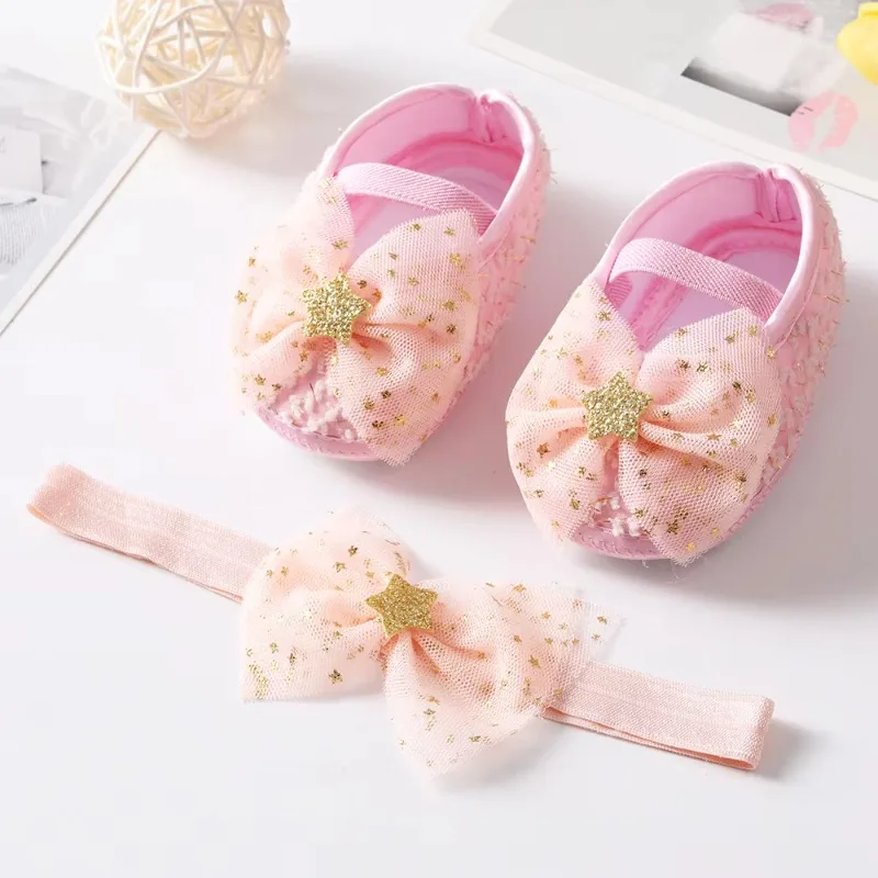 Newborn Baby Princess Shoes with Headbands Baby Girl Bow Birthday Party Shoes Infant Toddler First Walkers
Newborn Baby Princess Shoes with Headbands Baby Girl Bow Birthday Party Shoes Infant Toddler First Walkers