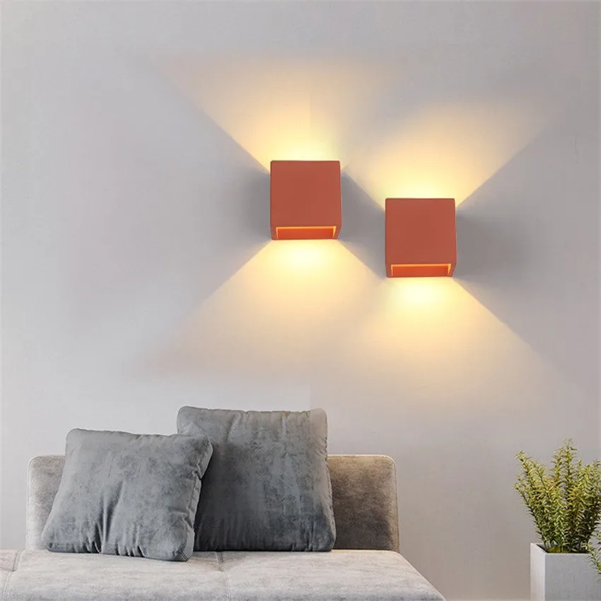 Modern Cement Wall Lights Loft Style Nordic LED Square Industrial Wind Wall Lamps lampara pared Wall Sconces for Home Lighting
Modern Cement Wall Lights Loft Style Nordic LED Square Industrial Wind Wall Lamps lampara pared Wall Sconces for Home Lighting