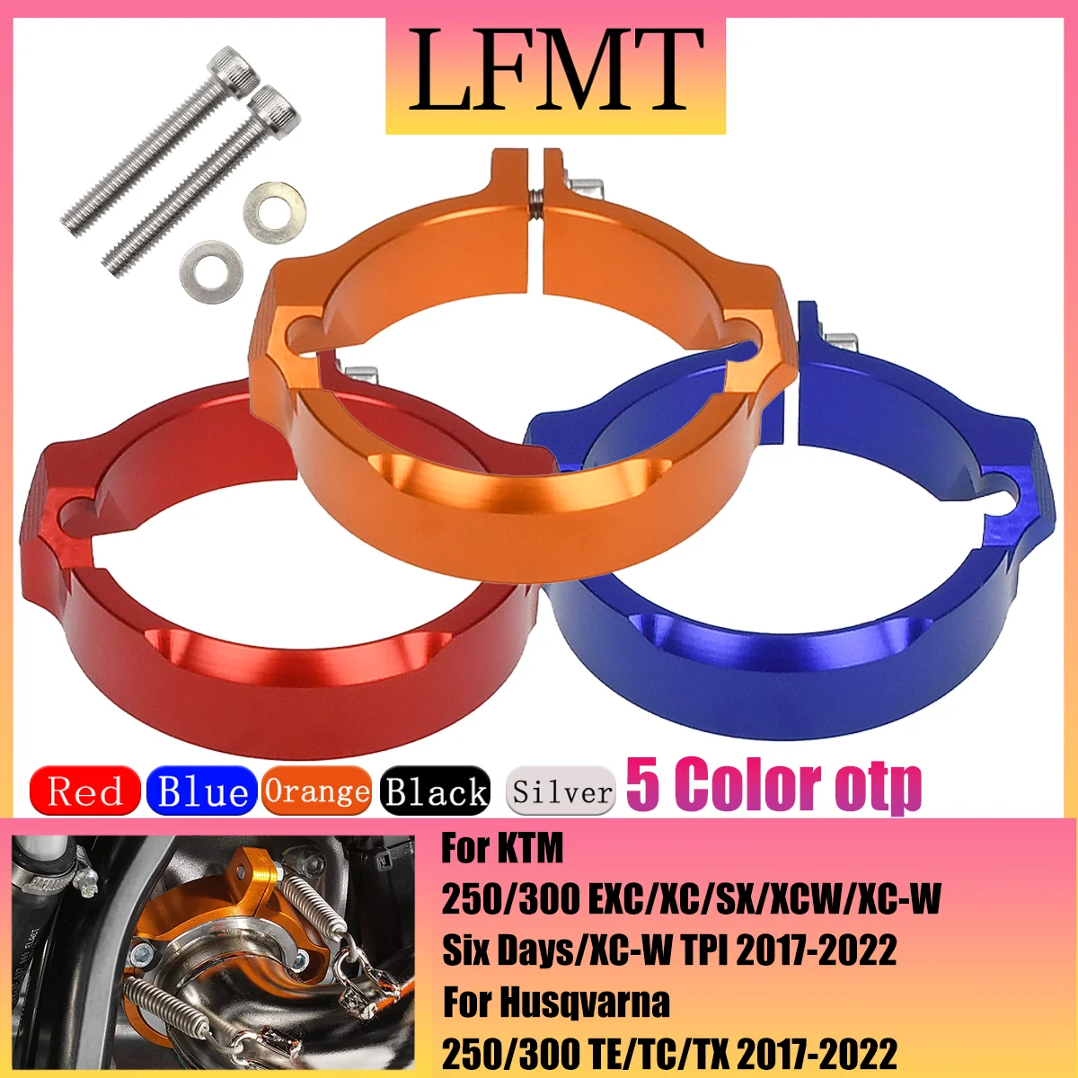 Motorcycle Exhaust Tip Muffler Pipe Clamp Flanges Protection Cover For 250 300 EXC XC XCW/XC-W Six Days/XC-W TPI 2017-2023
Motorcycle Exhaust Tip Muffler Pipe Clamp Flanges Protection Cover For 250 300 EXC XC XCW/XC-W Six Days/XC-W TPI 2017-2023