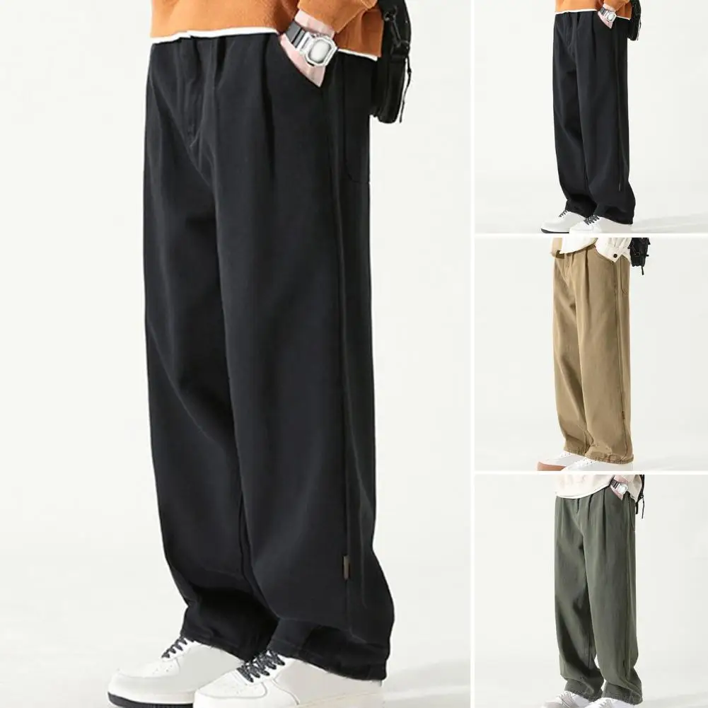 Pants for Work Versatile Men's Wide-leg Work Pants Retro Style Breathable Loose-fitting Trousers for Casual All-match Wear Solid
Pants for Work Versatile Men's Wide-leg Work Pants Retro Style Breathable Loose-fitting Trousers for Casual All-match Wear Solid