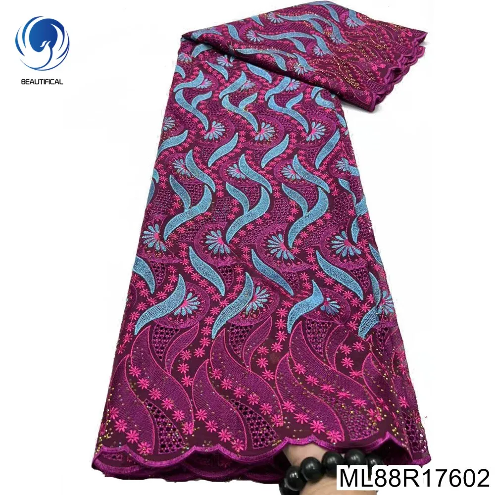 2025 New Africa 100% Cotton Fabric Beautiful Nigerian Swiss French Rose Lace Embroidered Party Dress ML88R176
2025 New Africa 100% Cotton Fabric Beautiful Nigerian Swiss French Rose Lace Embroidered Party Dress ML88R176