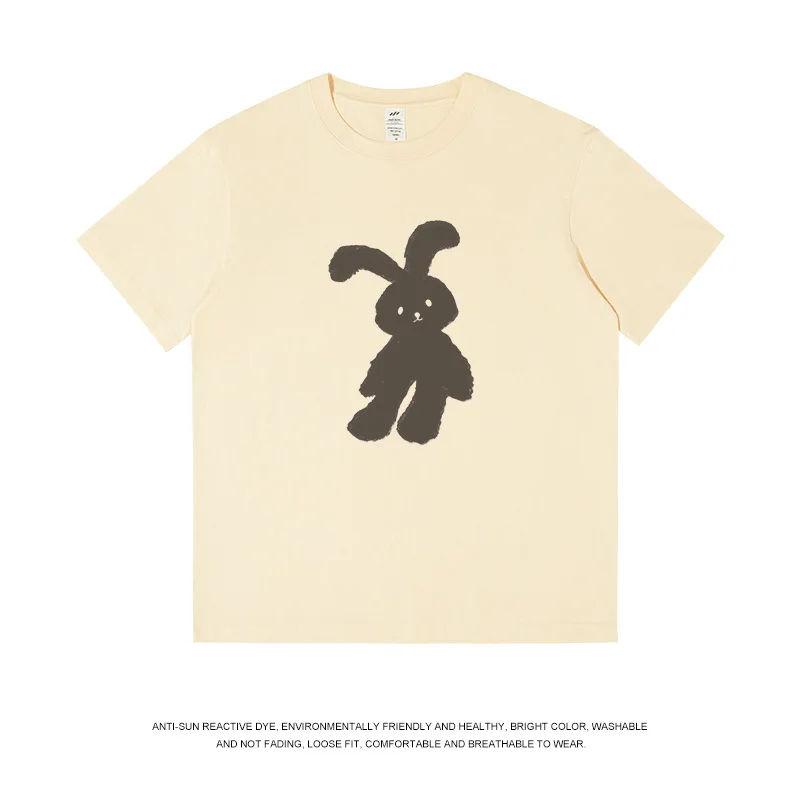 2025 Summer Men's and Women's Short sleeved Classic Cartoon Rabbit Pattern Printed Sports and Leisure Home Travel T-shirt
2025 Summer Men's and Women's Short sleeved Classic Cartoon Rabbit Pattern Printed Sports and Leisure Home Travel T-shirt