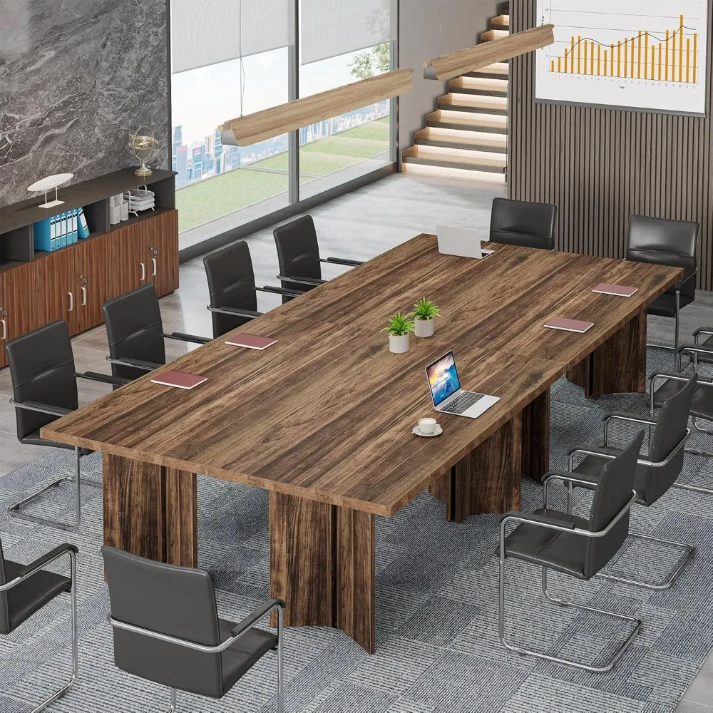 10.5FT Conference Table, Large Rectangle Meeting Seminar Table for 12-14 Person, Long Wooden Business Tables
10.5FT Conference Table, Large Rectangle Meeting Seminar Table for 12-14 Person, Long Wooden Business Tables