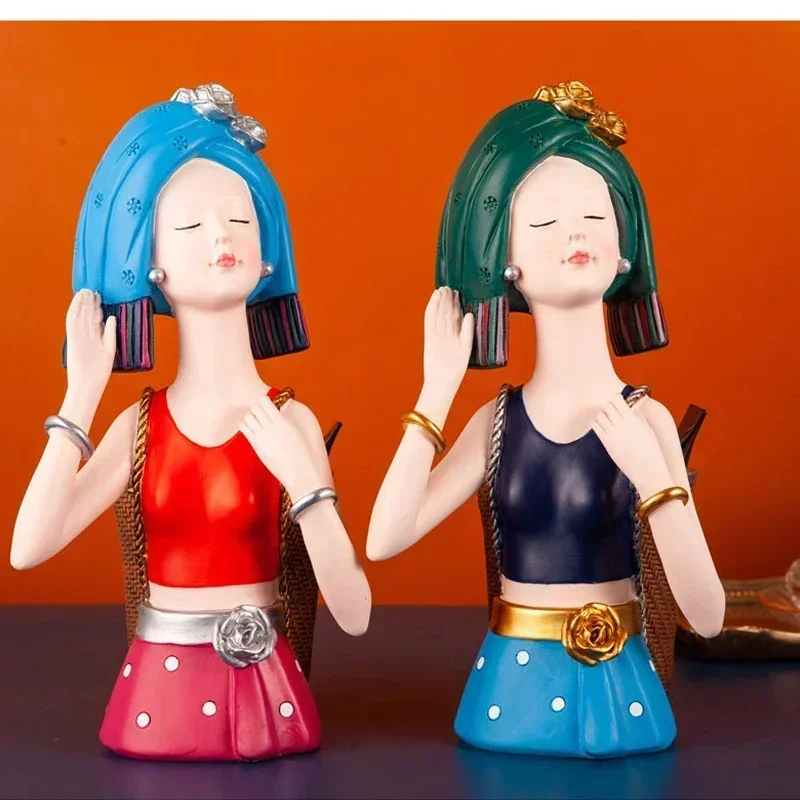 Chinese Ethnic Style Girls Flower Pot Storage Tray Resin Accessories Home Livingroom Sculpture Coffee Table Decoration Crafts
Chinese Ethnic Style Girls Flower Pot Storage Tray Resin Accessories Home Livingroom Sculpture Coffee Table Decoration Crafts