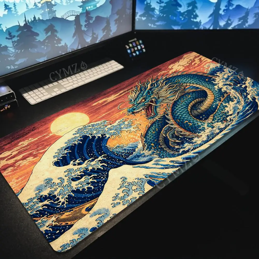 Большой коврик для мыши с дизайном «Синий дракон и океанская волна», нескользящий игровой коврик, аксессуары для ПК, коврик для клавиатуры и мыши, офисный коврик
Большой коврик для мыши с дизайном «Синий дракон и океанская волна», нескользящий игровой коврик, аксессуары для ПК, коврик для клавиатуры и мыши, офисный коврик
