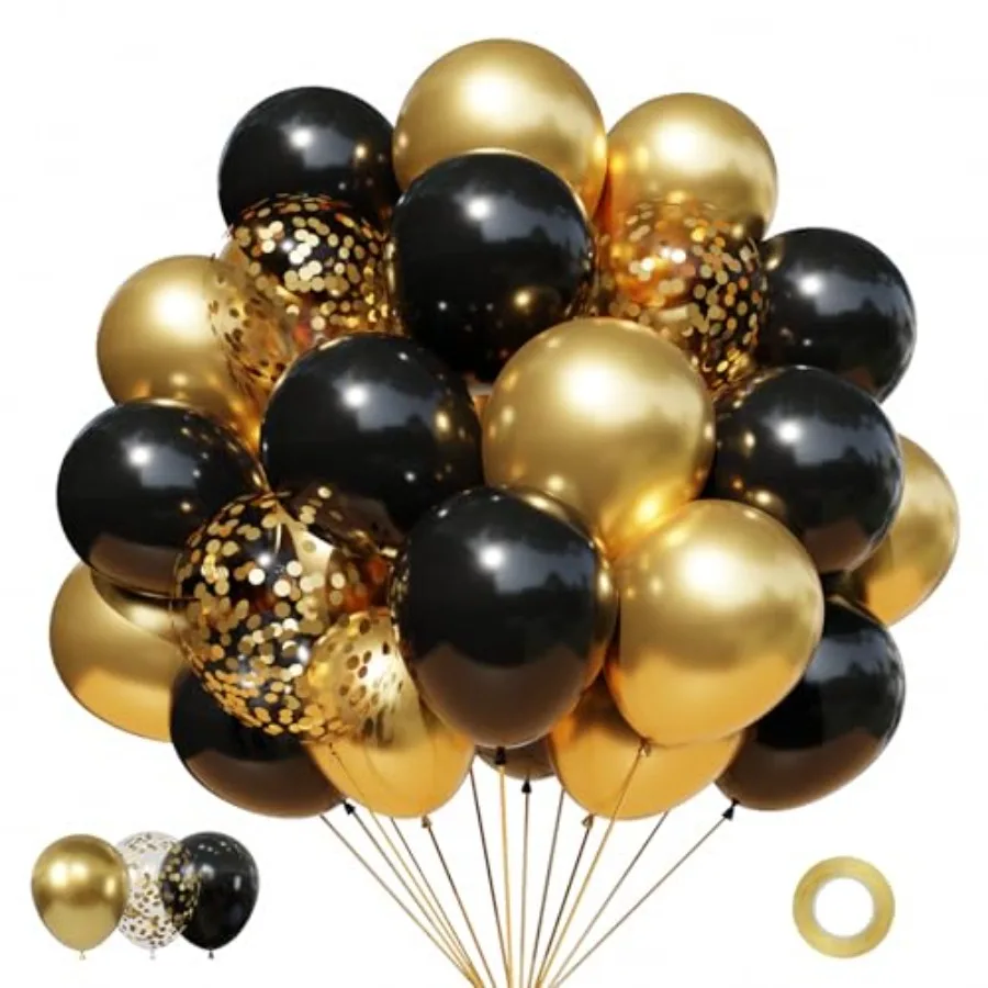 Metallic Balloons Set, 50PCS 12 Inch Confetti Balloons Party Decorations for Birthday, Graduation, New Years, Wedding, Engageme
Metallic Balloons Set, 50PCS 12 Inch Confetti Balloons Party Decorations for Birthday, Graduation, New Years, Wedding, Engageme