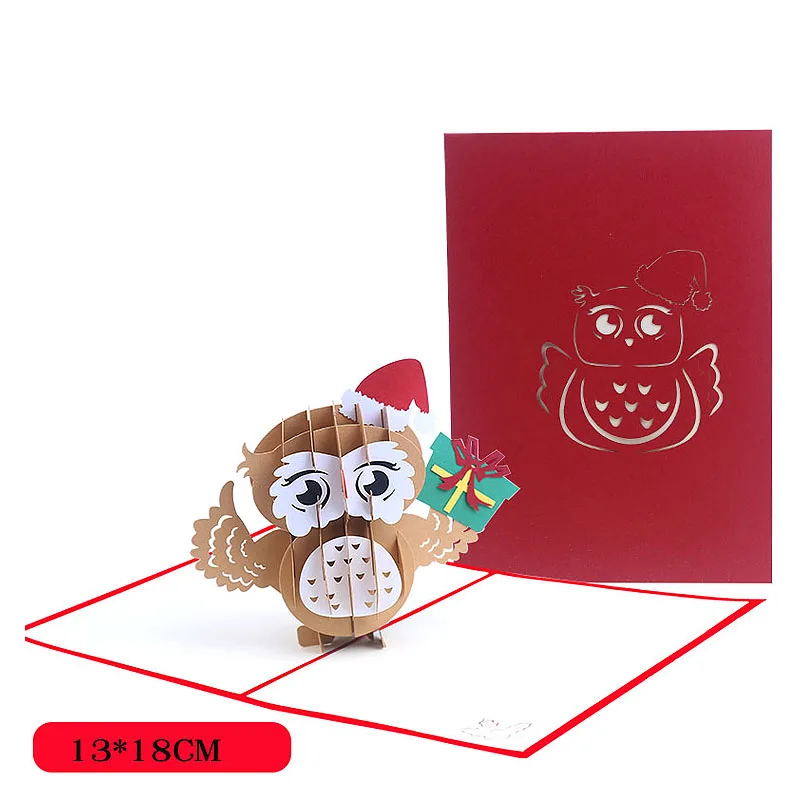 Handmade 3D Christmas Owl Pop Up Greeting Card, Reindeer, Santa Gifts, Party Invitation, Birthday Card, Sympathy Card
Handmade 3D Christmas Owl Pop Up Greeting Card, Reindeer, Santa Gifts, Party Invitation, Birthday Card, Sympathy Card